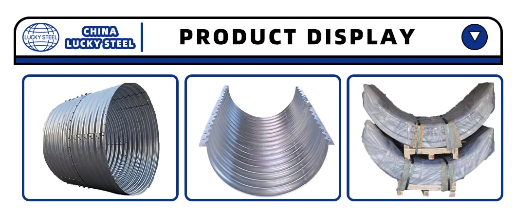 China Round Helical Galvanized Corrugated Pipe/Metal Culvert Pipe/Water Drainage Pipe Hot Dipped Metal Culvert Pipe