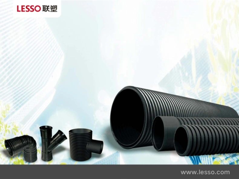 Lesso HDPE Double Wall Corrugated Pipe with Plain End